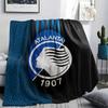 Coperta in Flanella Stampata Atalanta BC, morbido plaid per camera da letto e divano, lavabile, merchandising per tifosi di calcio, ottimo regalo.