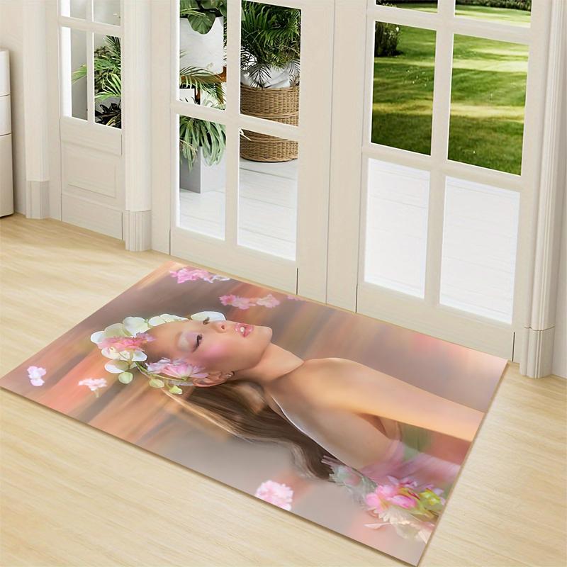 Floral Fantasy Beauty Carpet Rug Soft Washable Antislip Home Living Room Sofa Mats Personalized Christmas Rug