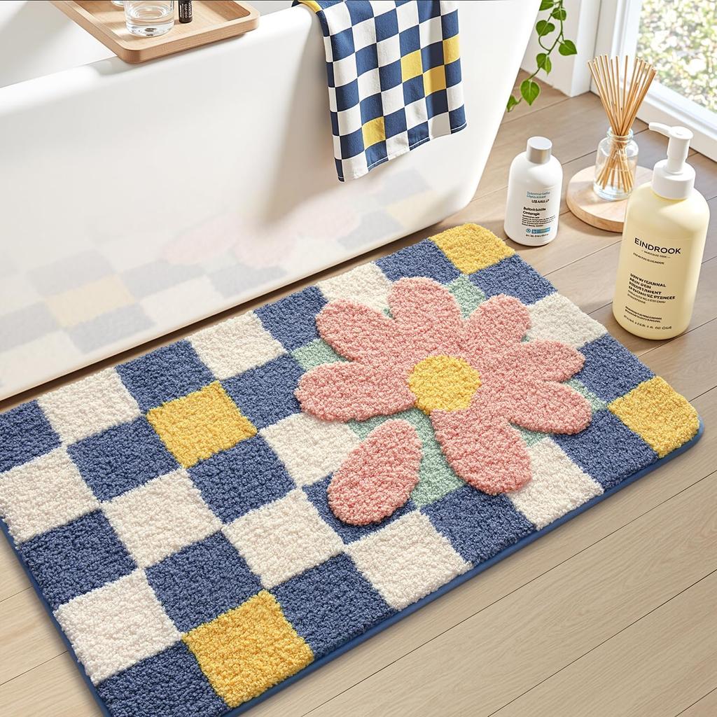 Modern Bathroom Carpet Soft Water Absorbing Shower Bathtub Mat Living Room Bedroom Floor Mat Home Decoration