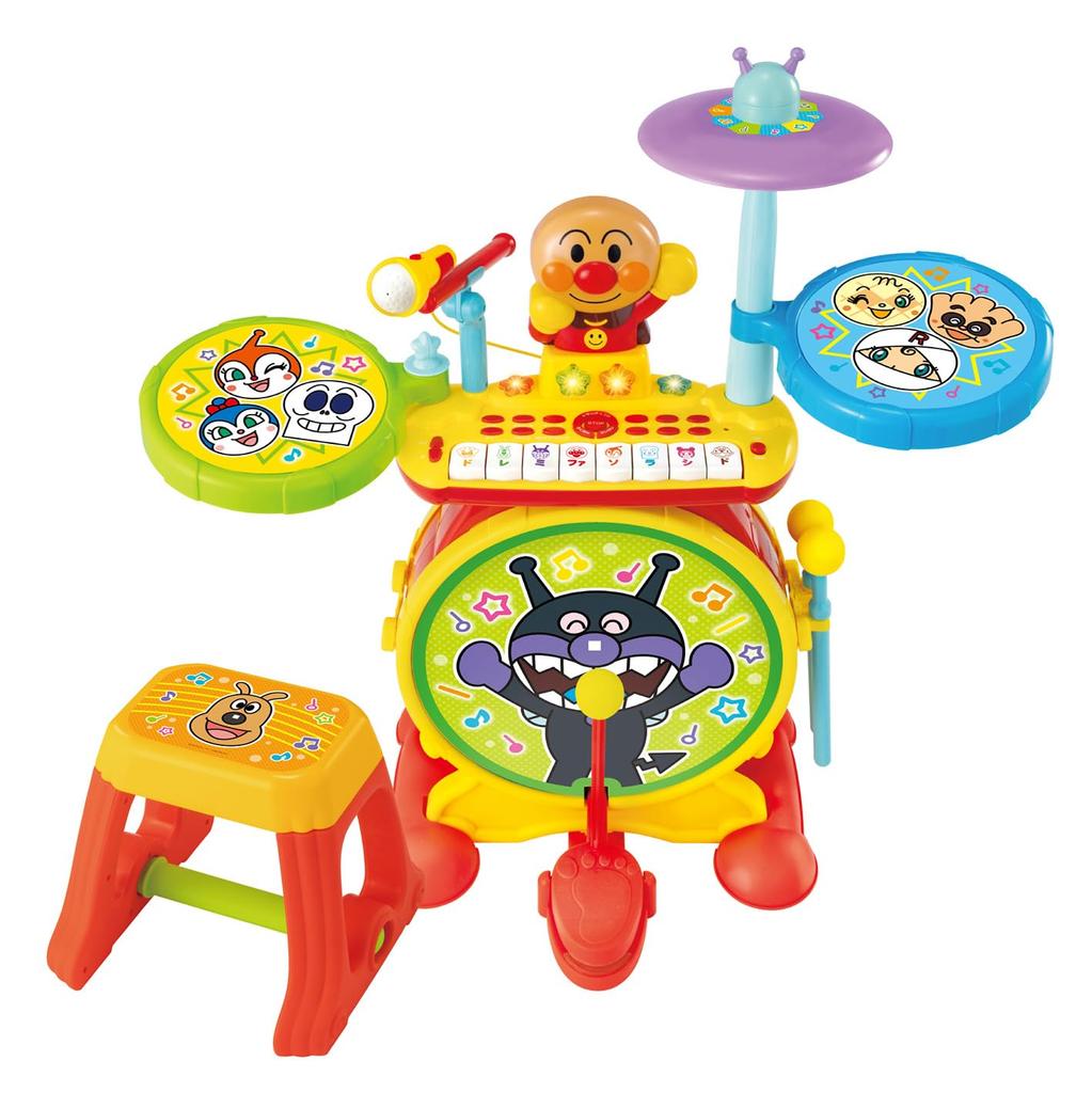 JOYPALETTE Anpanman NEW Groovy Big Electronic Drum Keyboard Live &