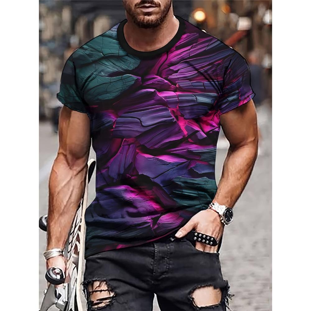 Printed clothes, short sleeved T-shirt, round neck T-shirt, casual outdoor T-shirt