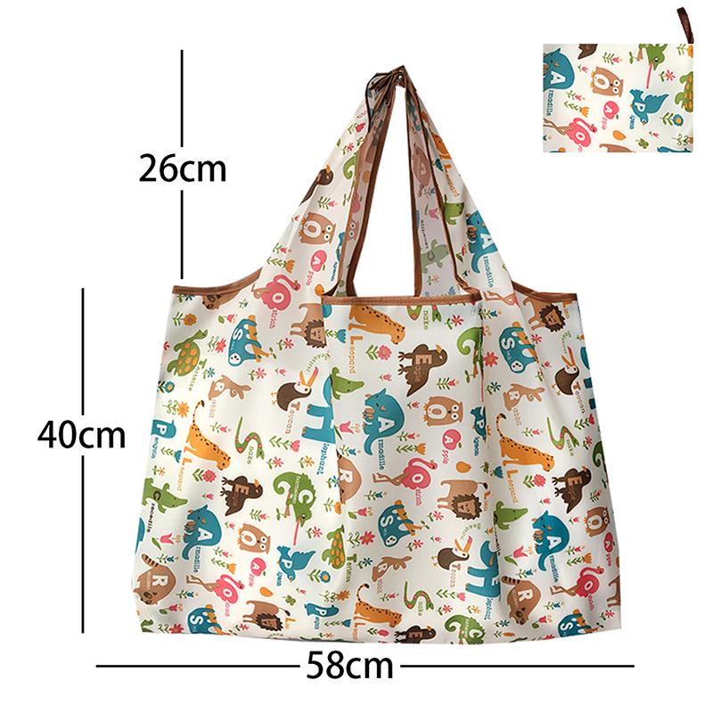 Reusable Grocery Bags Large Washable Shopping Bags Portable Foldable Environmental Friendly Heavy-Duty Handbags