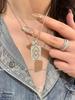 Dámský vysoce kvalitní stříbrný diamantový přívěsek na náhrdelníku - Nádherný lehký luxusní choker