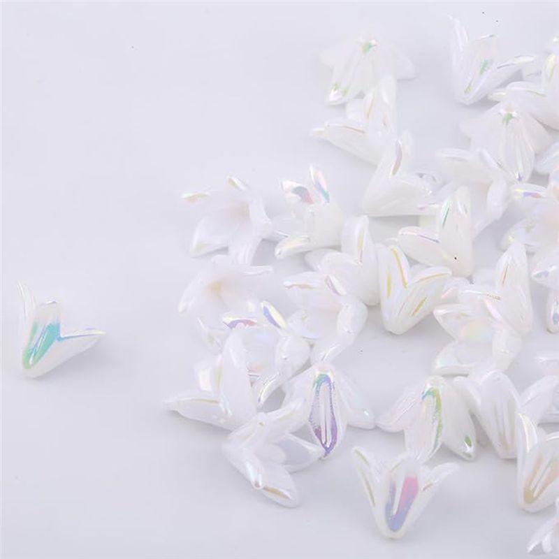 M-Moderno-50 Conjuntos Kit DIY Pingente Anjo da Guarda, Faça Seu Próprio Pingente de Anjo com Pérolas, Chaveiro, Pingente para Artesanato de Casamento DIY
