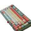 MOA New Year Snowflake Themed PBT Keycaps - Dye-Sublimation Mechanical Keyboard Gift Set, USB Compatible.