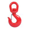 Locking Swivel Hook, Heavy Duty Swivel Lifting Hook, Lifting Hook with Safety Latch, 1* Locking Swivel Hook, Red Alloy Steel