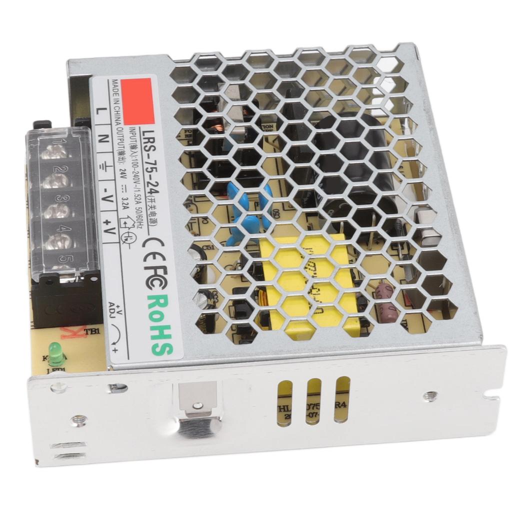 24V Schaltnetzteil 3,2A Reinkupfer Netzteil Transformator Adapter für Militärische Ausrüstung 100‑240V