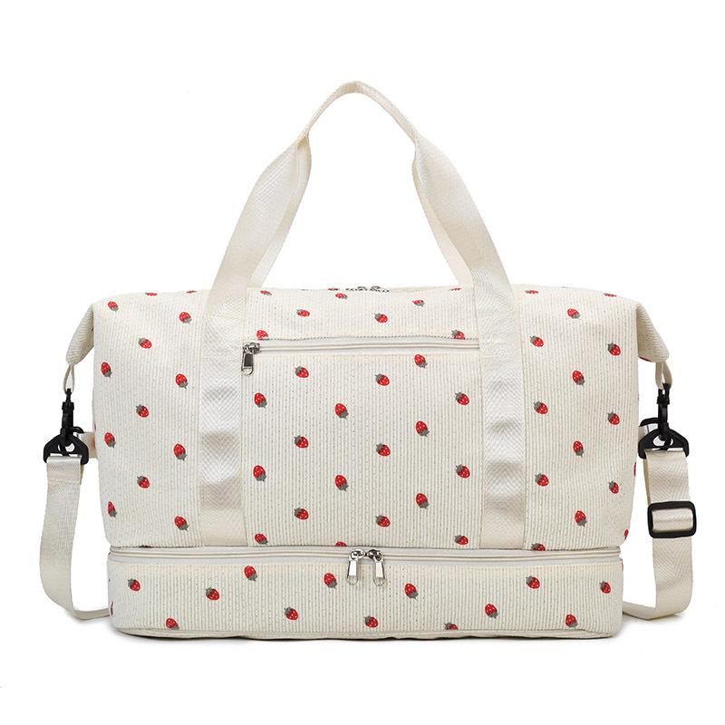 New travel bag Korean version large-capacity luggage storage bag independent shoe compartment dry and wet separation sports fitness boarding bag