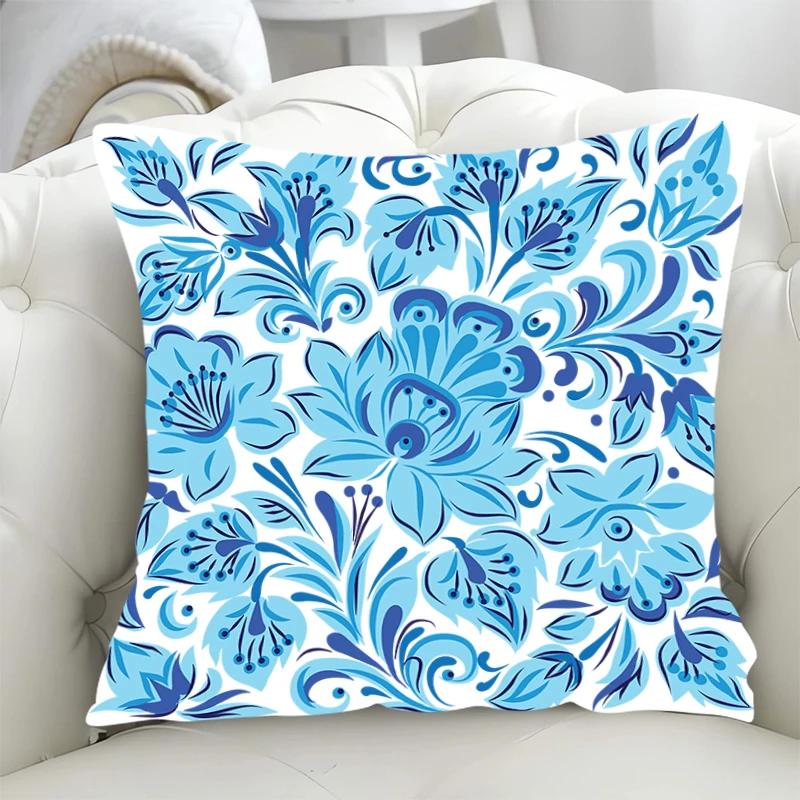 Geometric Pattern Decorative Pillowcases 40x40 Cushion Cover 40*40 Pillowcase Fall Decoration Pillow Hugs Lounge Chairs Covers