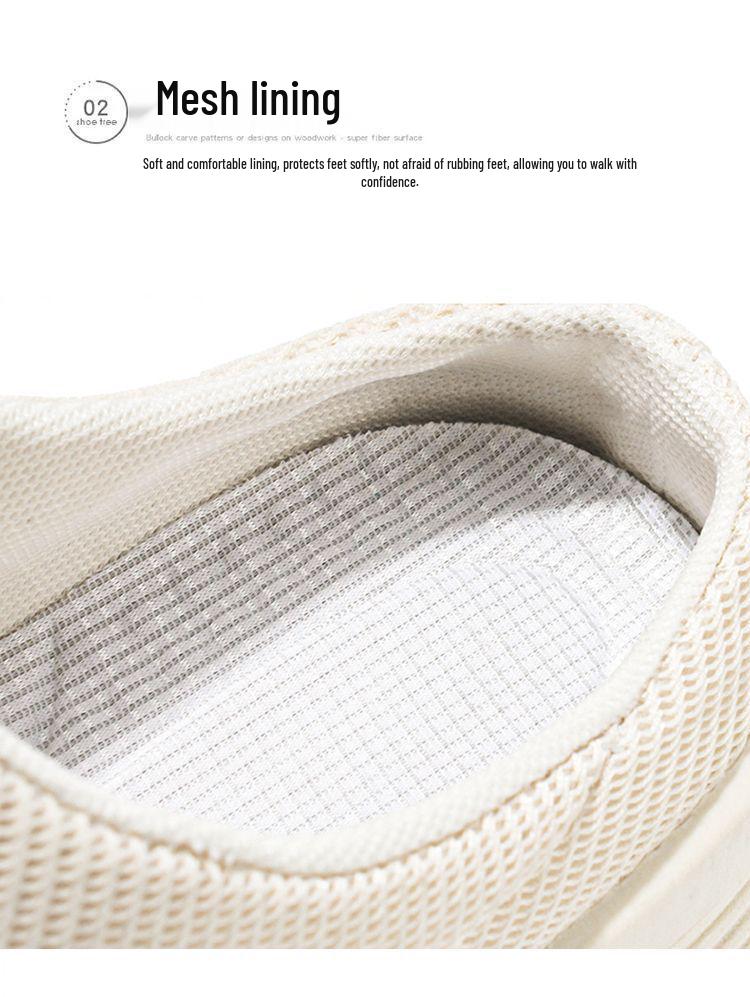 Veelzijdige Zomer Canvas Witte Instapslippers - Lichtgewicht Casual Schoenen