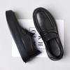 Men Casual Platform Shoes Slip-on Driving Shoe Business Office Dresses Black Tide Original Leather Loafers Breathable Footwear