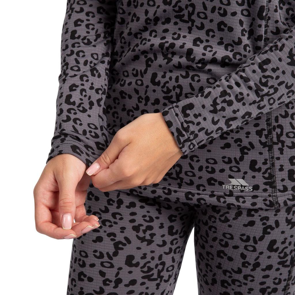 Womens/Ladies Elianne Leopard Print Base Layer Top