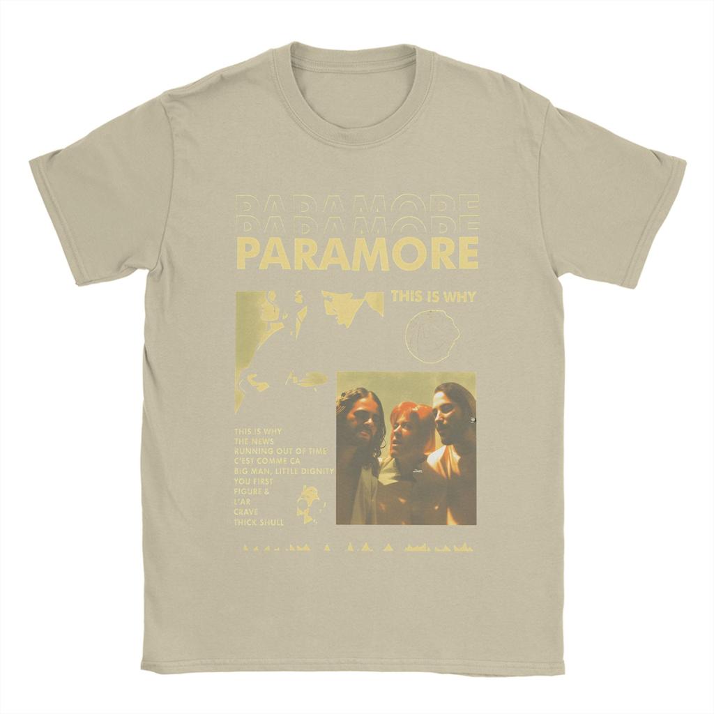 Paramore Band TShirt for Men  Casual Cotton Tees Crew Neck Short Sleeve T Shirt Plus Size Tops