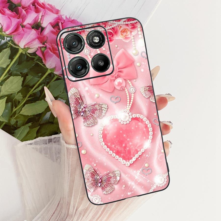 Hülle für Motorola Moto G67 Power Ästhetische Cartoons Weiche Silikon Handyhülle Rückabdeckung für MotoG57 Power G 67 Power TPU Hülle