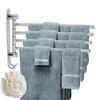 4 swivel Towel Rack Bar Rod Rail Holder Bathroom Kitchen 304 Stainless Steel