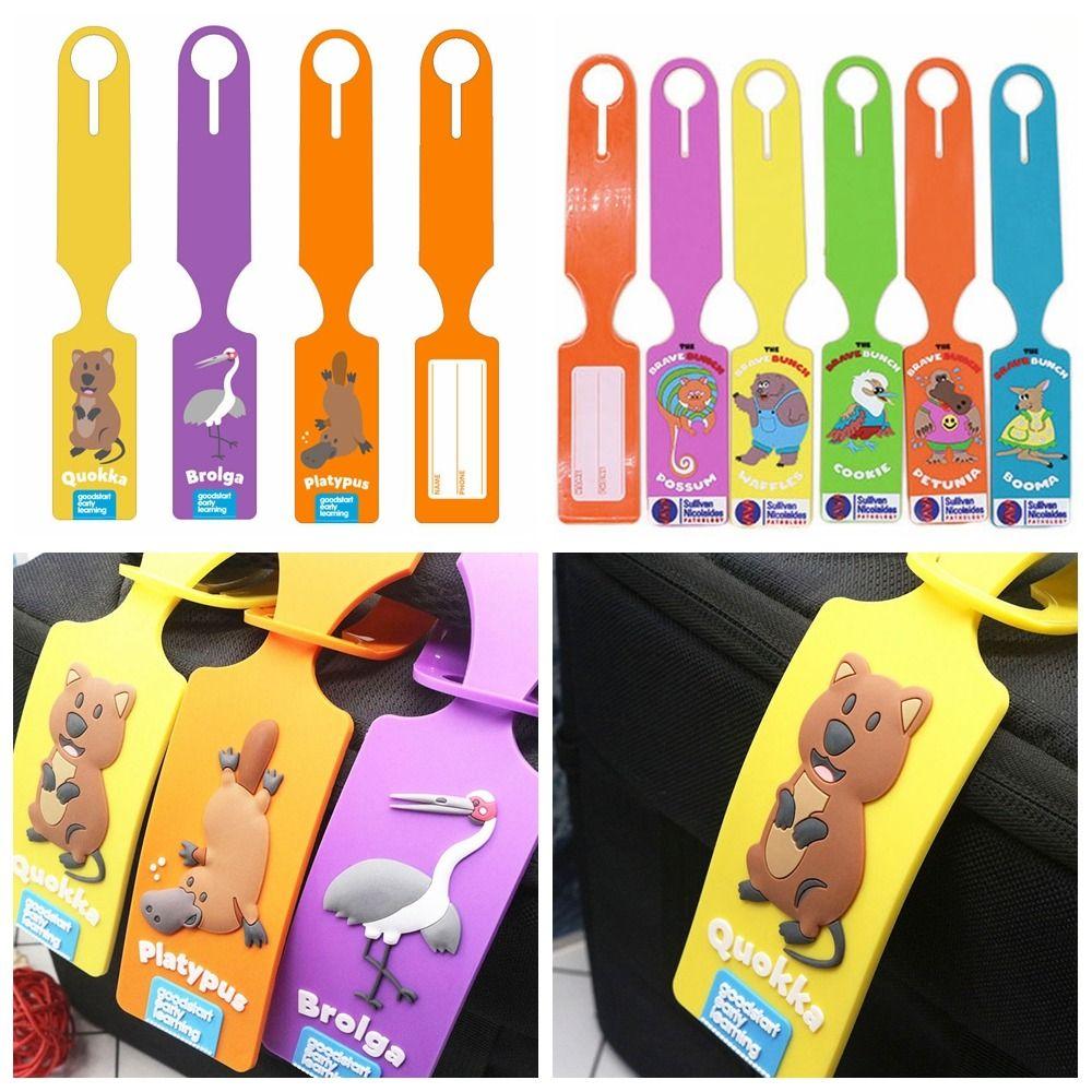 

Багажные этикетки из ПВХ Посадочный талон для чемодана из одной части Креативная багажная бирка для путешествий 6