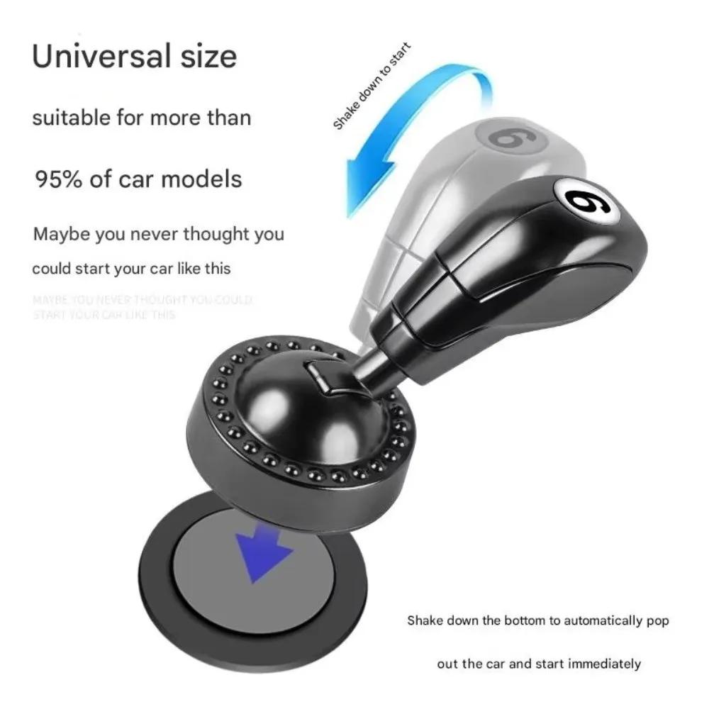 New Waterproof One Click Start Button Cool Design Rocker Ball Push Button Joystick Engine Start Stop Lever Auto Decor