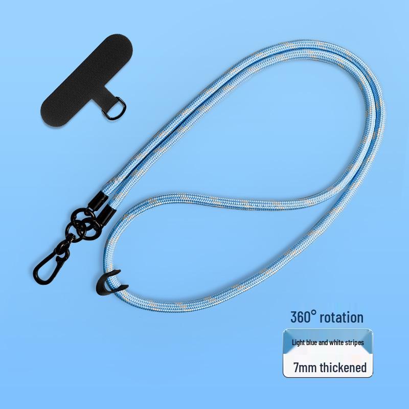 Ultra-Thin Transparent TPU Phone Case with Lanyard Clip and Anti-Lost Patch