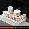 Suet Jade White Porcelain Kung Fu Tea Set