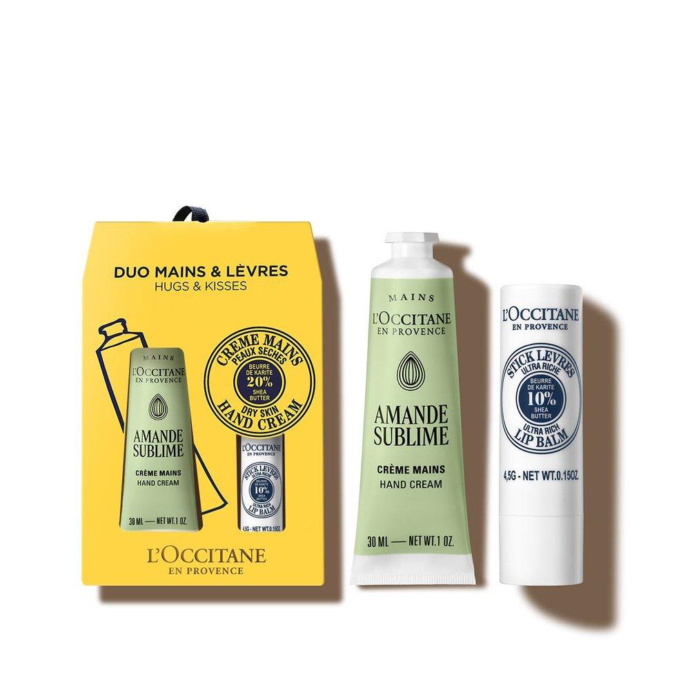 L Occitane [Gift] Almond Hand Cream & Shea Stick Lip Balm Duo