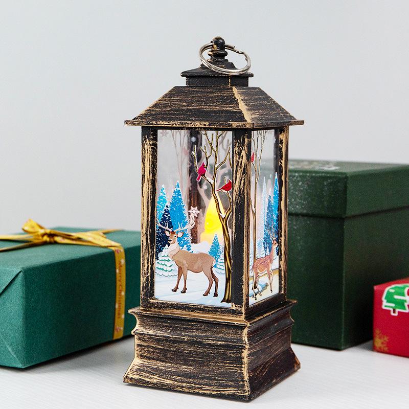 Festive LED Santa Lantern - Creative Night Light Gift