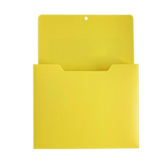 Plastic Document Pocket File Holder with Large Magnetic Back, Wall Hanging Folder for Whiteboard Organizer, A4 Paper Organizer Case Refrigerator
