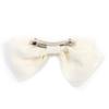 CHANEL hair accessory Ribbon barrette white silk Women 25C AAA730 Used