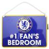 Official Number 1 Fan Football Crest Bedroom Sign