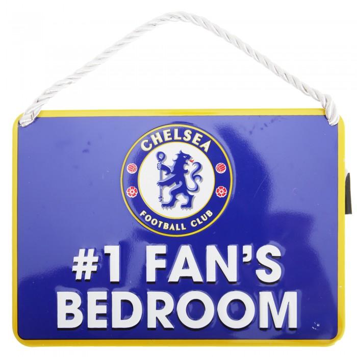 Chelsea FC Oficiální číslo 1 Fan Football Crest Ložnice Sign