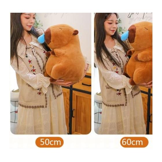 Capybara Plush Toy Animal Stuffed Pillow Soft Cute Birthday Gift Home Decor with Turtle Bag Present Birthday Festival Lovely Moe Children Adult