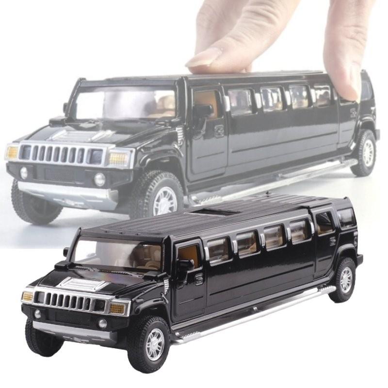 Exquisite 132 Scale H6 Alloy Model Car With Flashing Lights And Opening Doors