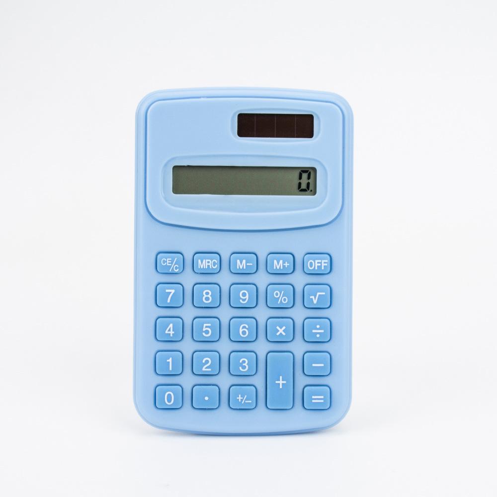 Compact Solid Color Mini Calculator K888 for Office Use