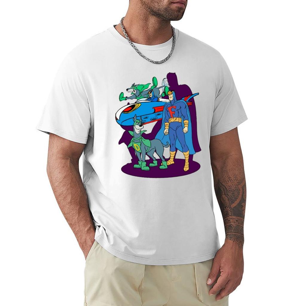 BLUE FALCON AND DYNOMUTT TShirt customizeds basketball graphic tees anime shirts men