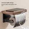 Walnut Bathroom Toilet Paper Holder Without Punching Toilet Solid Wood Tissue Box Tissue Holder Storage Rack