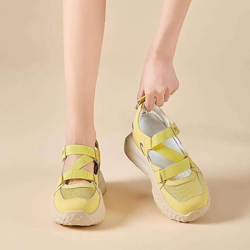 

Inner heightening women s shoes summer breathable platform sandals new sports shoes women s casual shoes 39 жёлтый