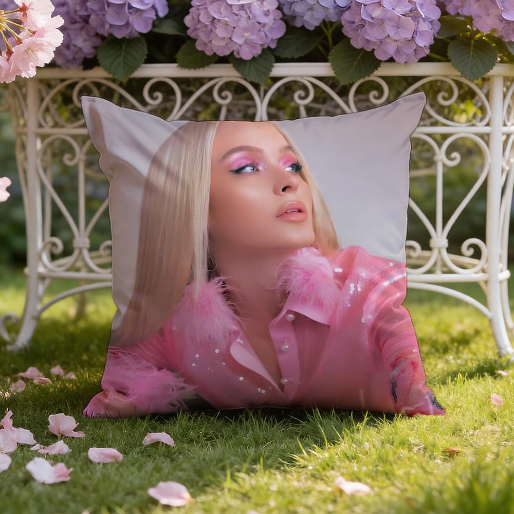 Singer Z-Zara L-Larsson Cushion Cover Home & Car Dual-Scene Pillow Cover: Reversible for Premium Comfort