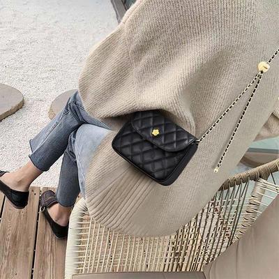 Τσάντα Μόδας Τσάντα Γυναικεία Τσάντα Crossbody Άνοιξη και Καλοκαίρι Όλο το Match Υψηλής Ποιότητας Δέρμα Αλυσίδα Μικρή Τετράγωνη Τσάντα