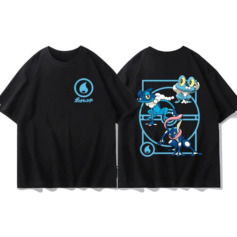 2026 Summer Pokemon Charizard Evolution Double Sided Print T-Shirt  Oversized Couple & Family Tee for Travel & Sports