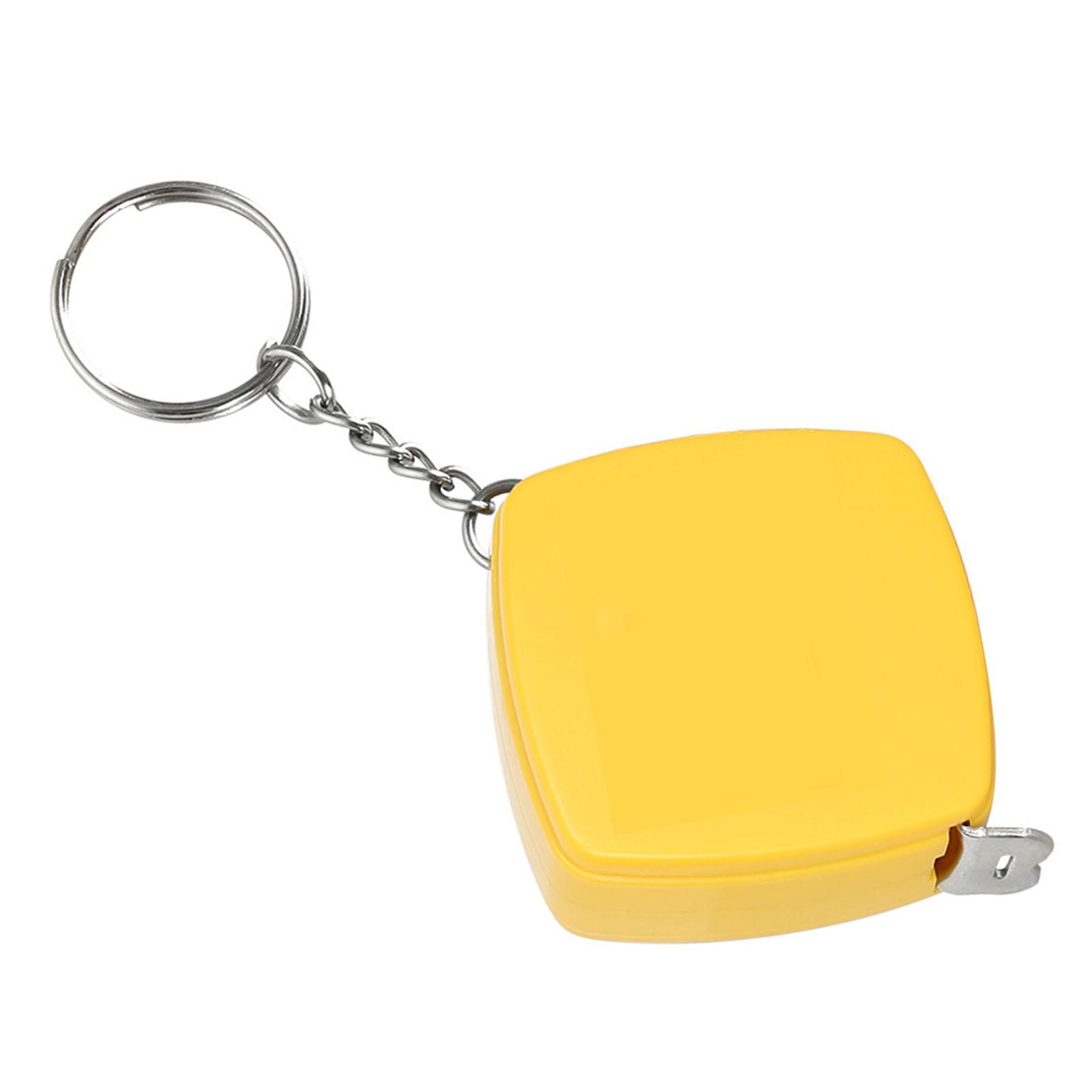 

Steel Measuring Tape Metric Portable Mini Key Chain Tape Measure High Accuracy 1meter Yellow жёлтый