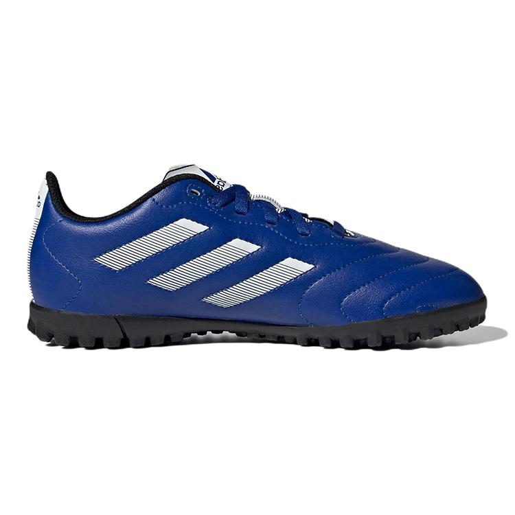 Adidas VIII TF J Synthetic Leather Slip Resistant Abrasion Resistant Low top Kids' Soccer Shoes Blue GW6161