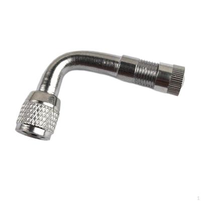 90 Degree Tyre Valve Extension Adaptor Silver for Truck