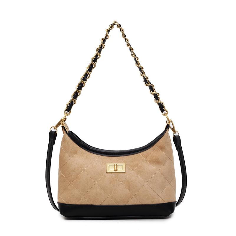 Rhombus Chain Underarm Bag Women's New Line Shoulder Messenger Bag Versatile Dumpling Bag
