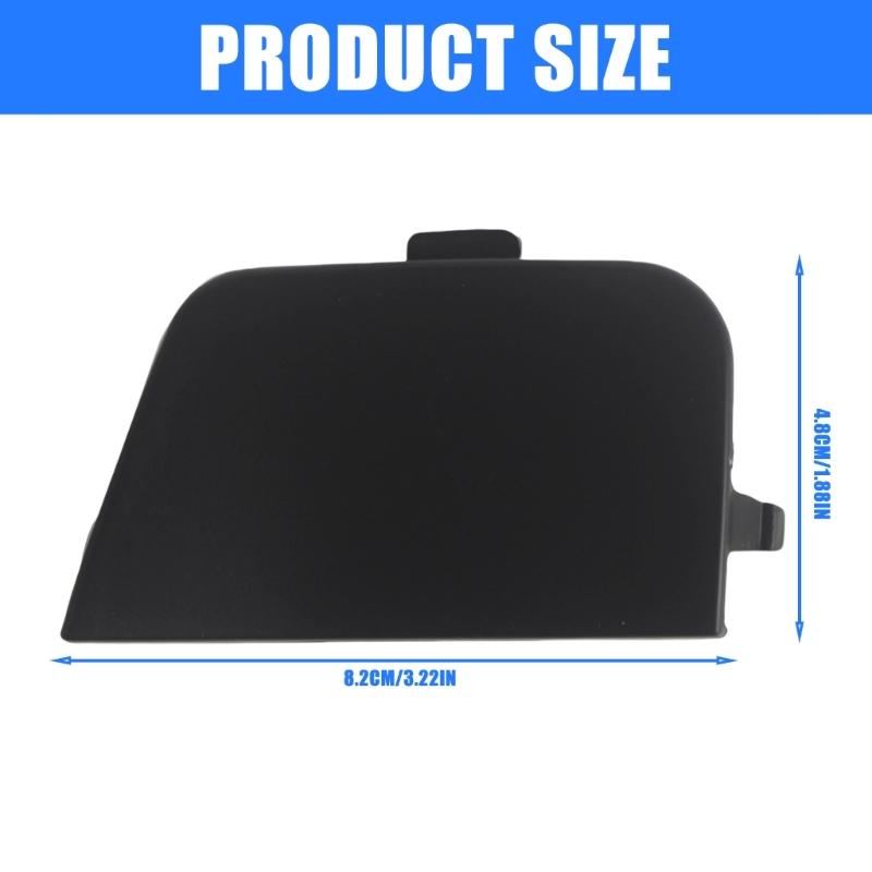 Rear Bumper Tow Hook Eye Cover Flap Caps for E92 E93 2007-2013 51127893147 Replacement Tow Hook Cover Caps Black