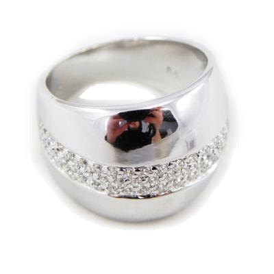 Ασημένιο Δαχτυλίδι 'Θεά' ασημί λευκό - 16 χιλ.