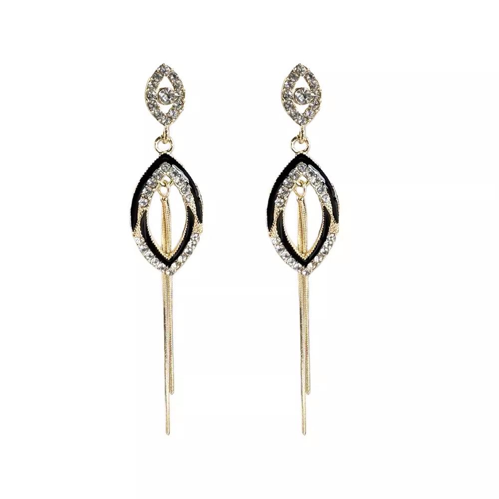 Geometric Exaggerated Long Fringed Earrings, Stud Earrings, Women'S Tide High-End Temperament Earrings.