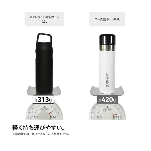 STANLEY Aerolite Vacuum Bottle, 0.7L, Black 2.0, Insulated, Lightweight, Durable, Perfect for Outdoor Sports, Dishwasher Safe, Warranty Included (Auth