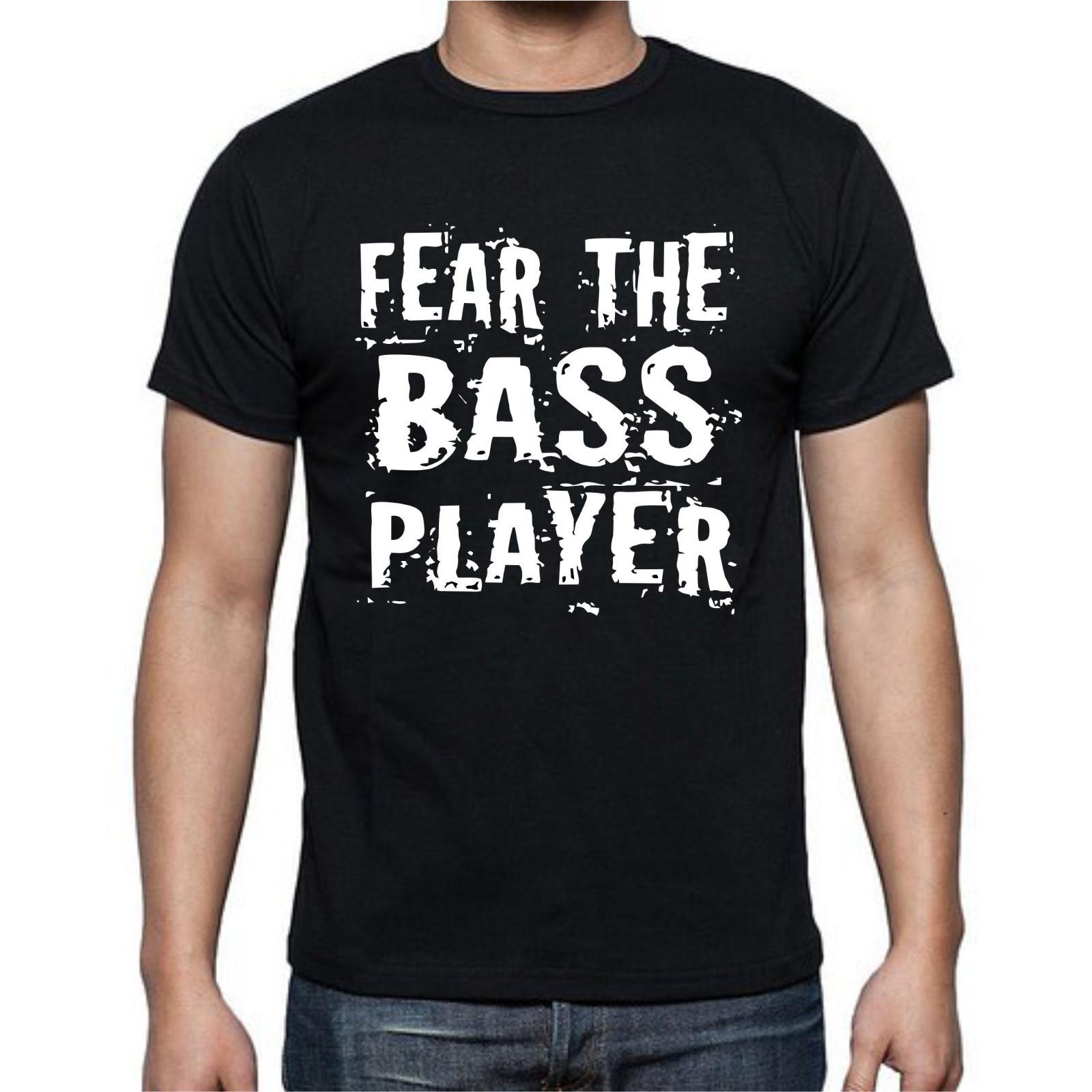 Fear The Bass Player Music Band Musician T-Shirt Mens Womens Tees Top Tee S