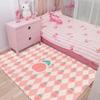 Tappeto Camera da Letto Piena di Ragazze Tappeti Carini per la Casa Tappeto Camera da Letto Ragazza Tappeto Rosa Soggiorno Tappeti Carini con Stampa Floreale Tappeto Decorazione Stile Ins