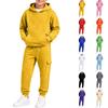 Set Felpa con Cappuccio e Maniche Lunghe Colorata per Bambini e Bambine