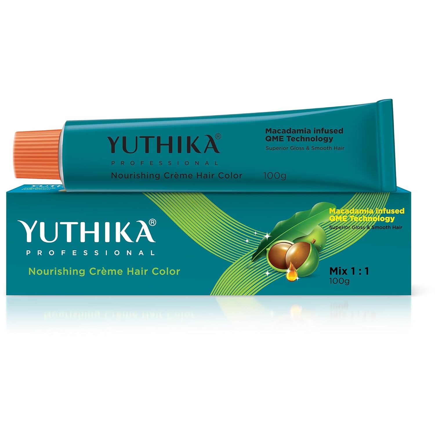 Yuthika Professional Creme Hair Colour Dark Blonde 100gm Permanent Grey Coverage Salon Finish